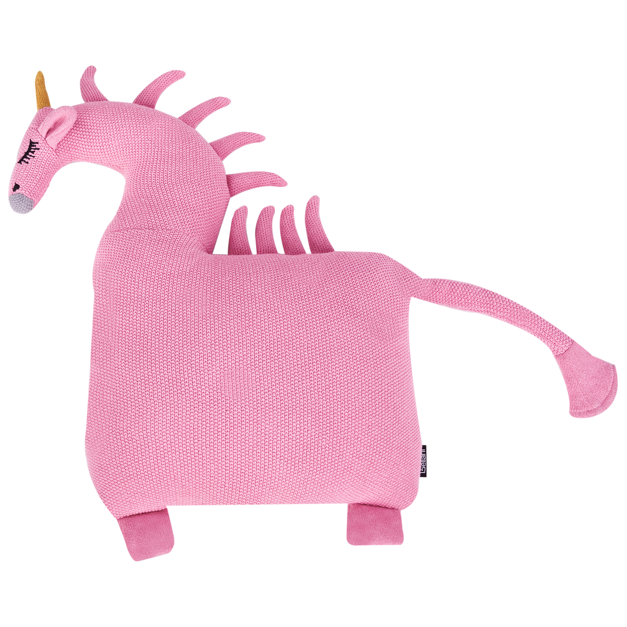 Set med 2 prydnadskuddar LAMMI 45 x 45 cm Bomull Enhörning Rosa