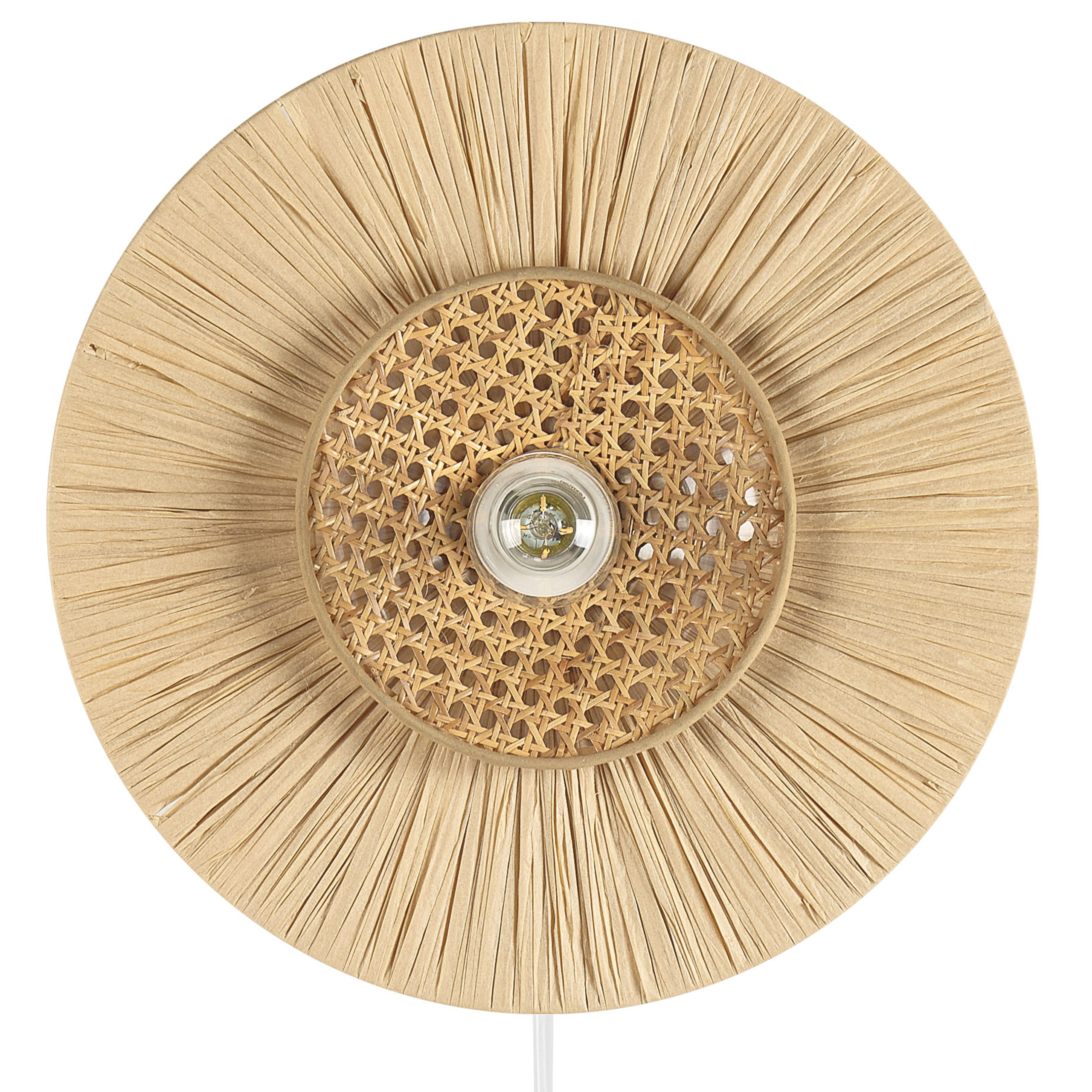 Vägglampa YAAPI Papper Naturlig