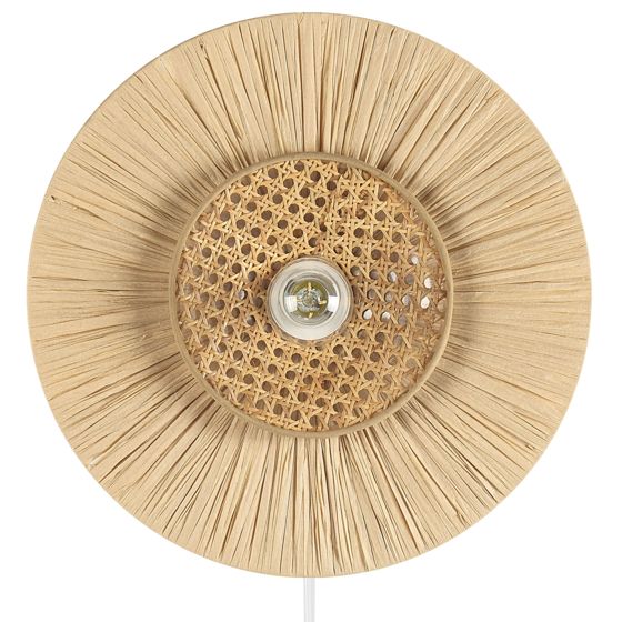Vägglampa YAAPI Papper Naturlig