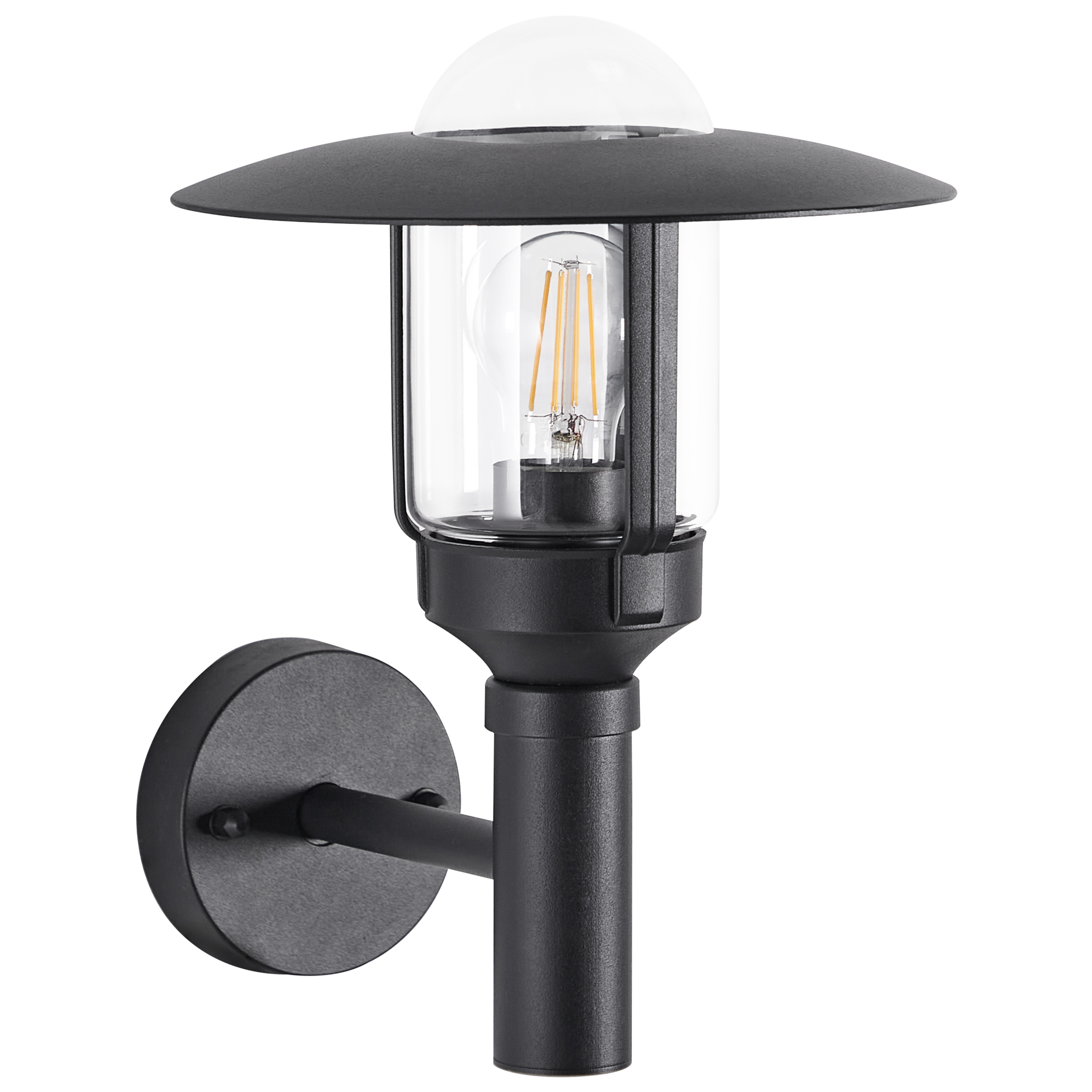 Vägglampa för utomhusbruk TIZU Svart