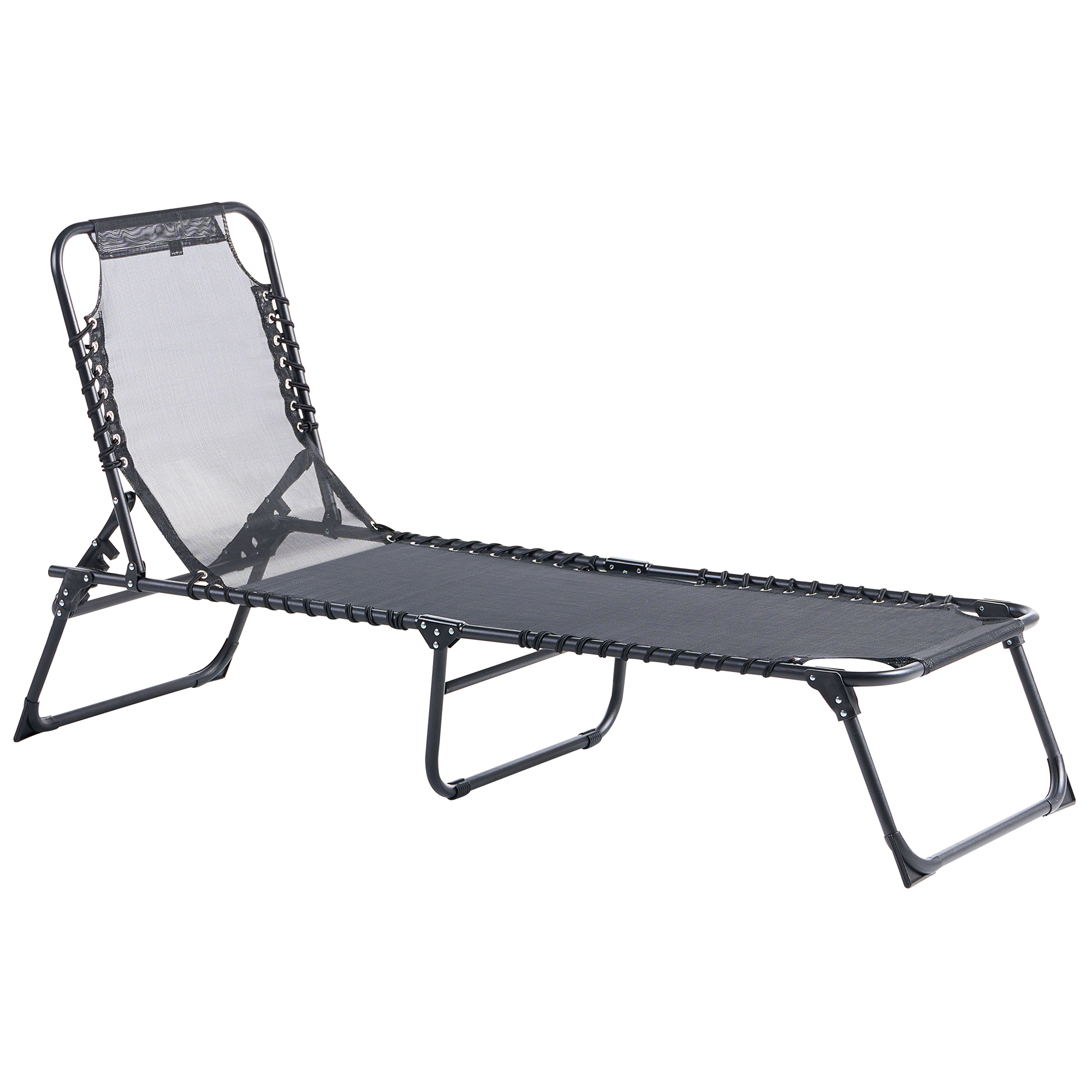 Solstol AMBATO Metall Svart