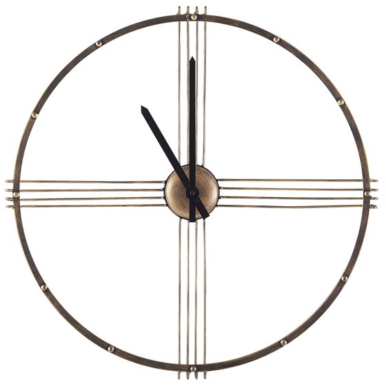 Väggklocka ASCONA 64 cm Metall Guld
