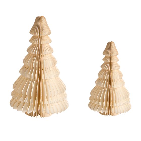 Set med 2 figuriner SKJOMA 15/20 cm Julgran Beige