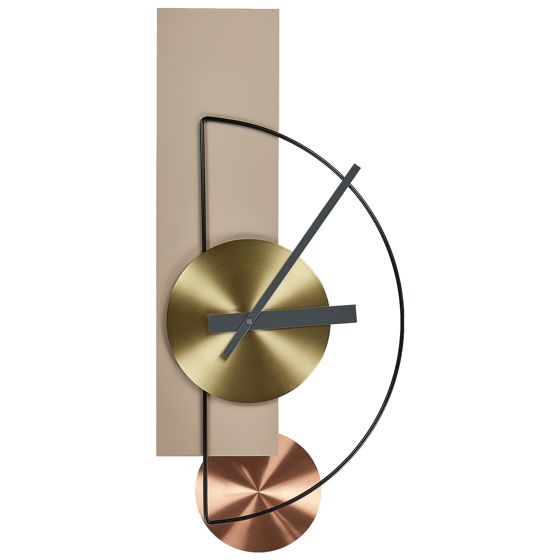 Väggklocka CEVINS 31 cm Metall Beige