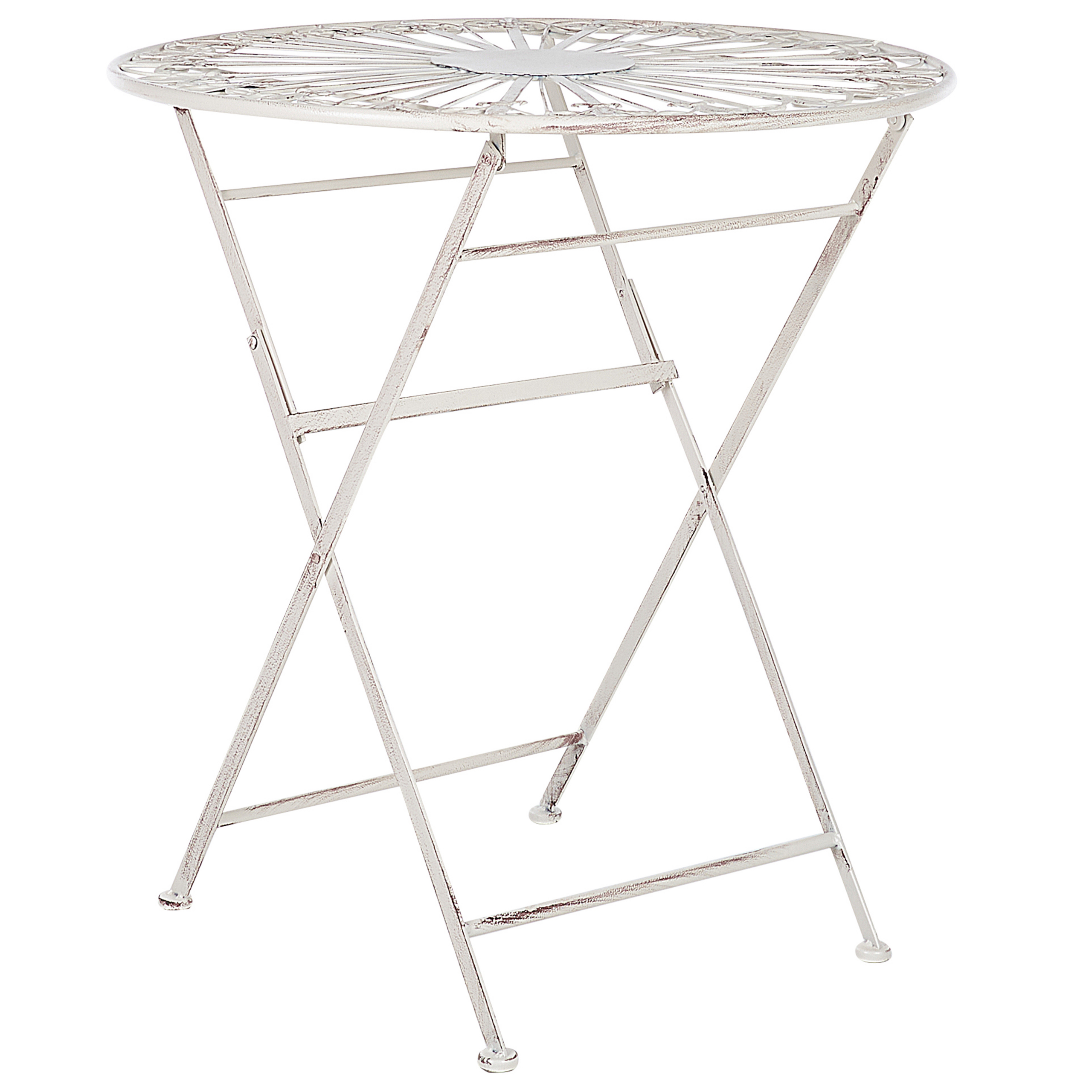 Bistrobord SCAFA 70 cm 70 cm Metall Vit