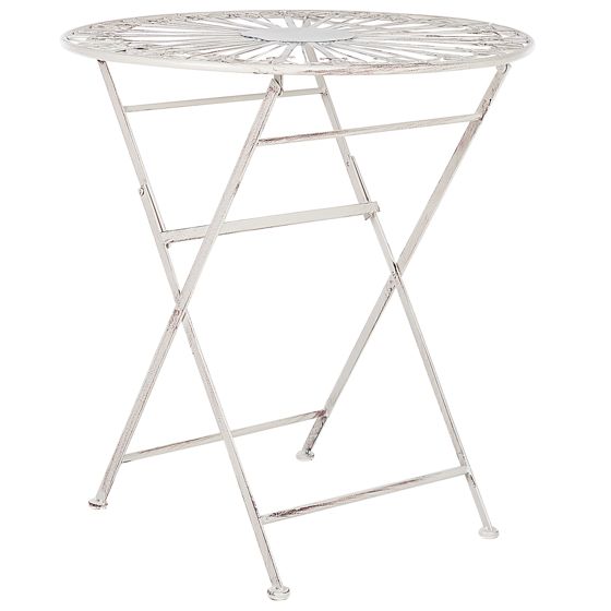 Bistrobord SCAFA 70 cm 70 cm Metall Vit