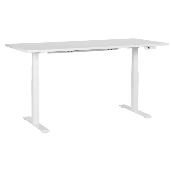 Elektriskt höj- och sänkbart skrivbord DESTINES 180 cm 80 cm Vit