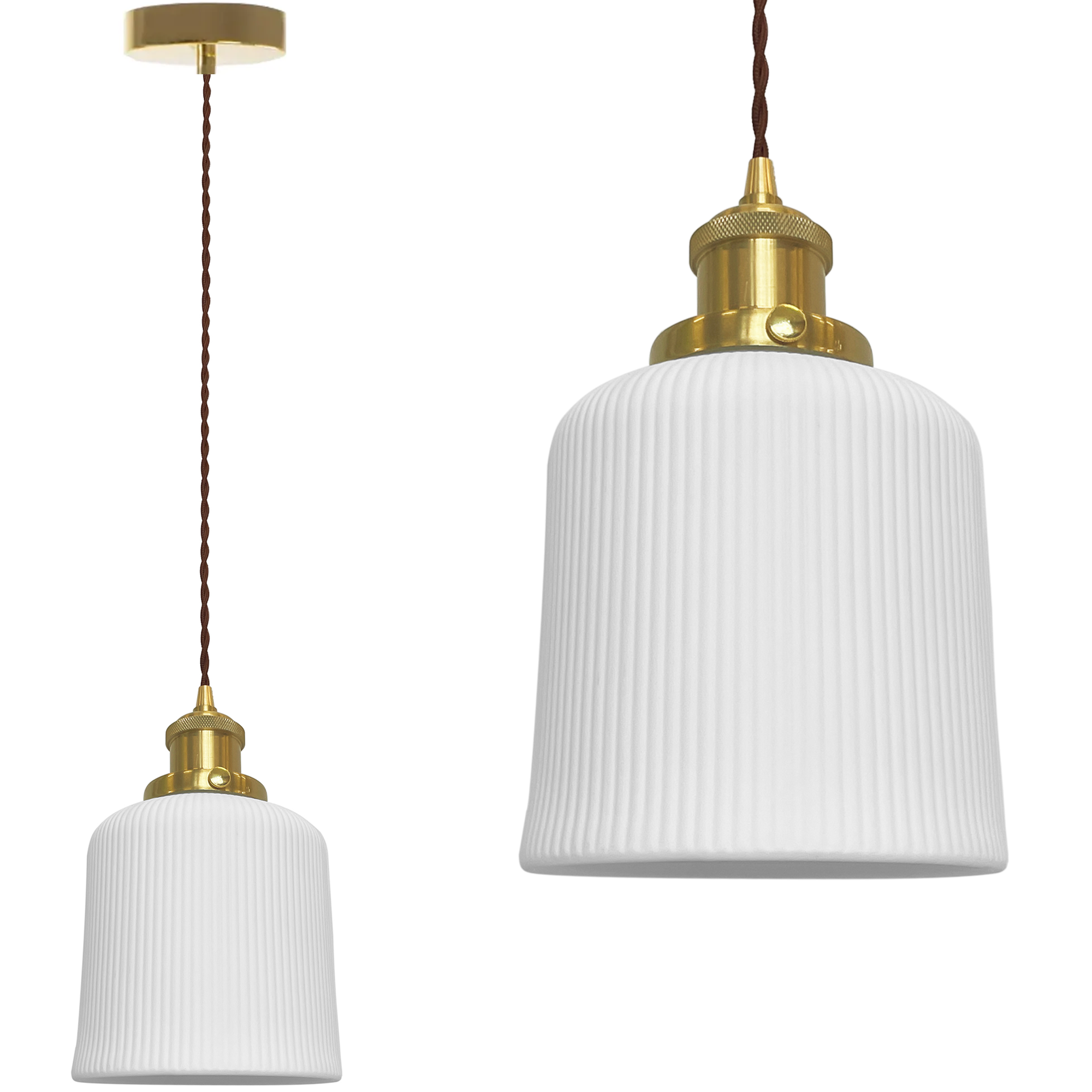 TOOLIGHT hängande taklampa APP1173 Vit 14x14x21,5cm