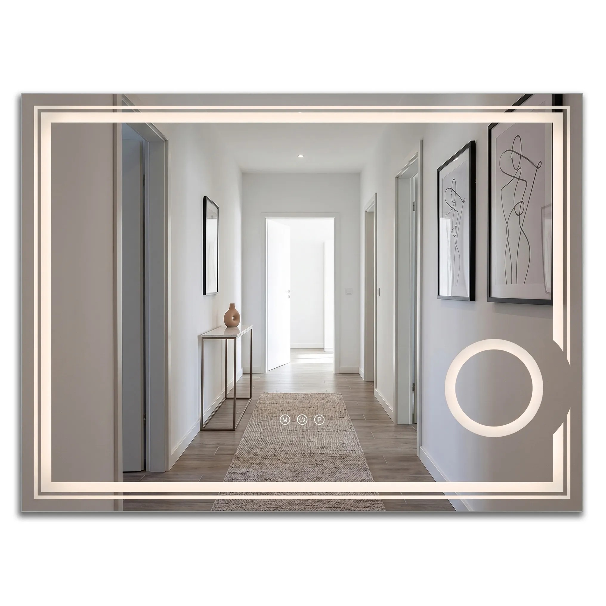 REA spegel Haven 60x80 LED Transparent 2x80x60cm