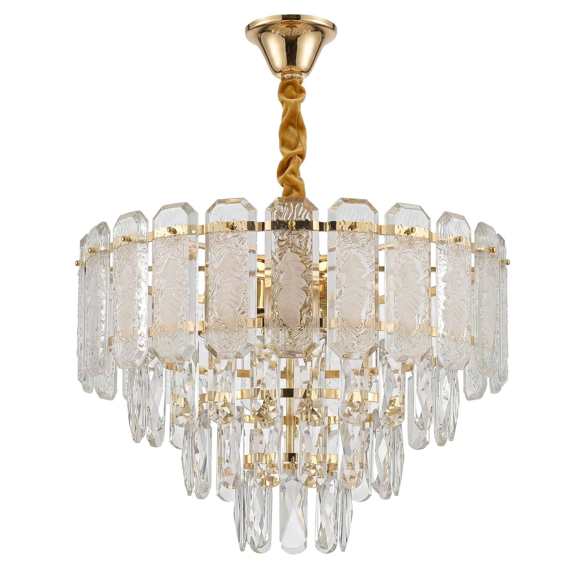 TOOLIGHT hängande taklampa SWE088-CP 40cm Guld 37x37x80cm