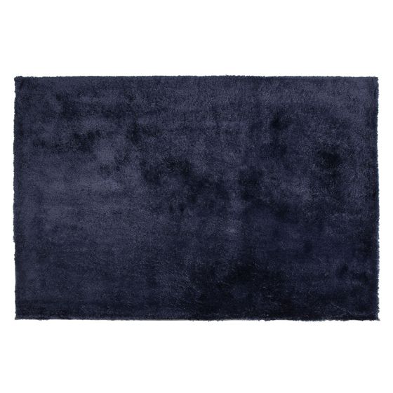 Matta med lång lugg EVREN Mörkblå 140 x 200 cm