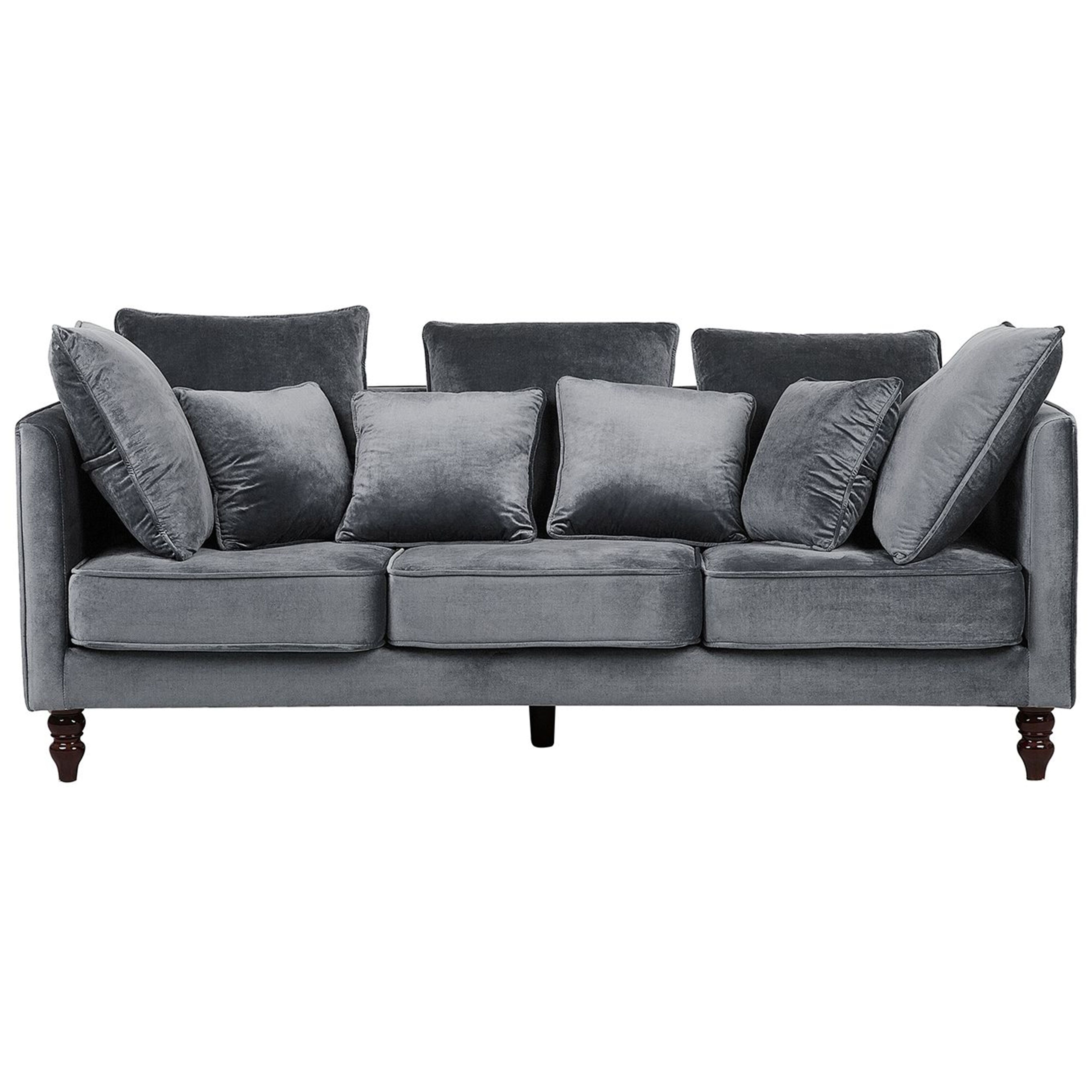 Soffa 3-sits FENSTAD Sammet Grå