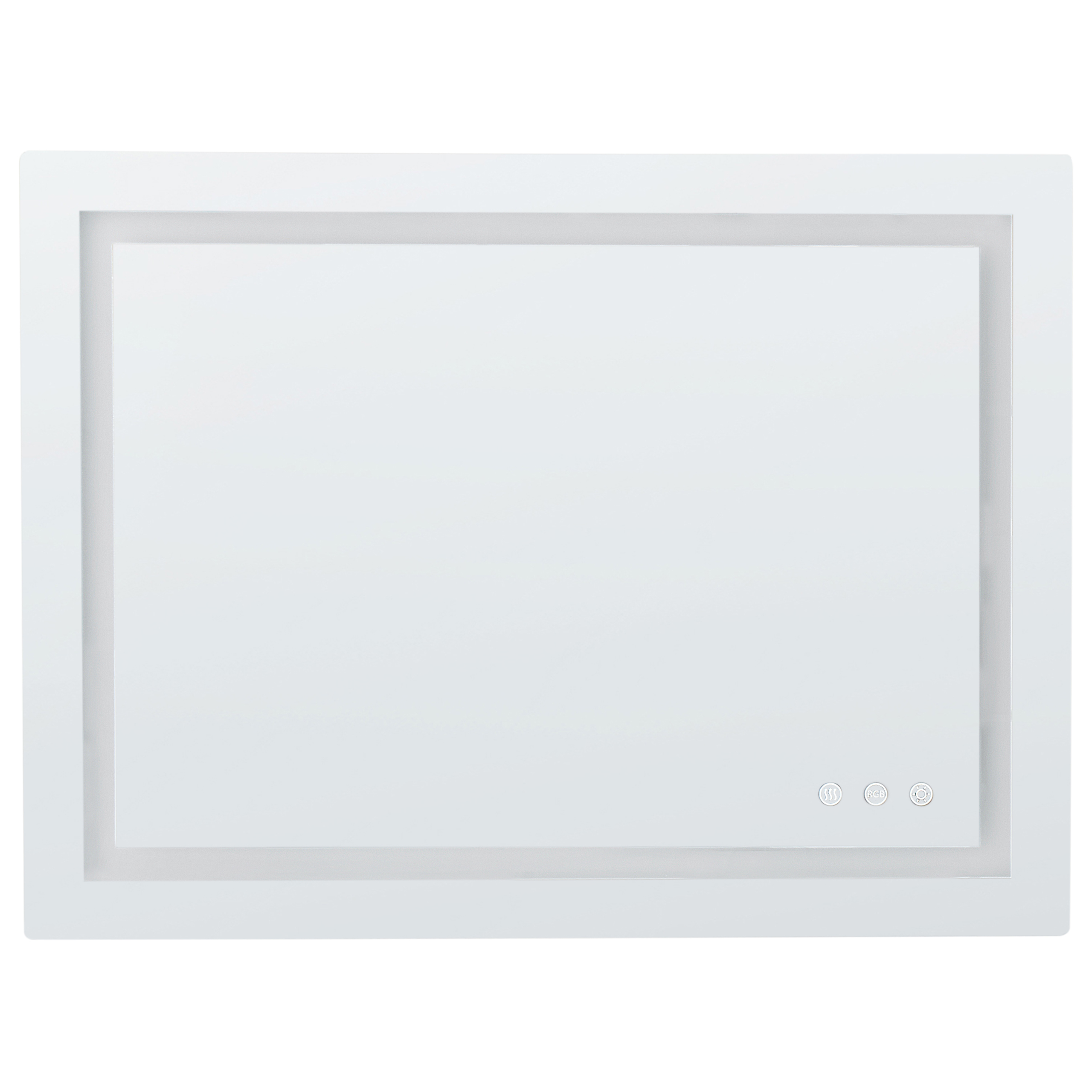 Badrumsspegel med LED PRENOIS 80 cm 60 cm Silver