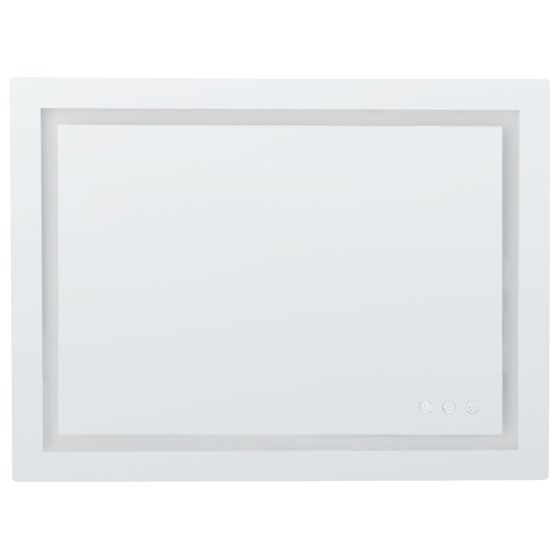 Badrumsspegel med LED PRENOIS 80 cm 60 cm Silver