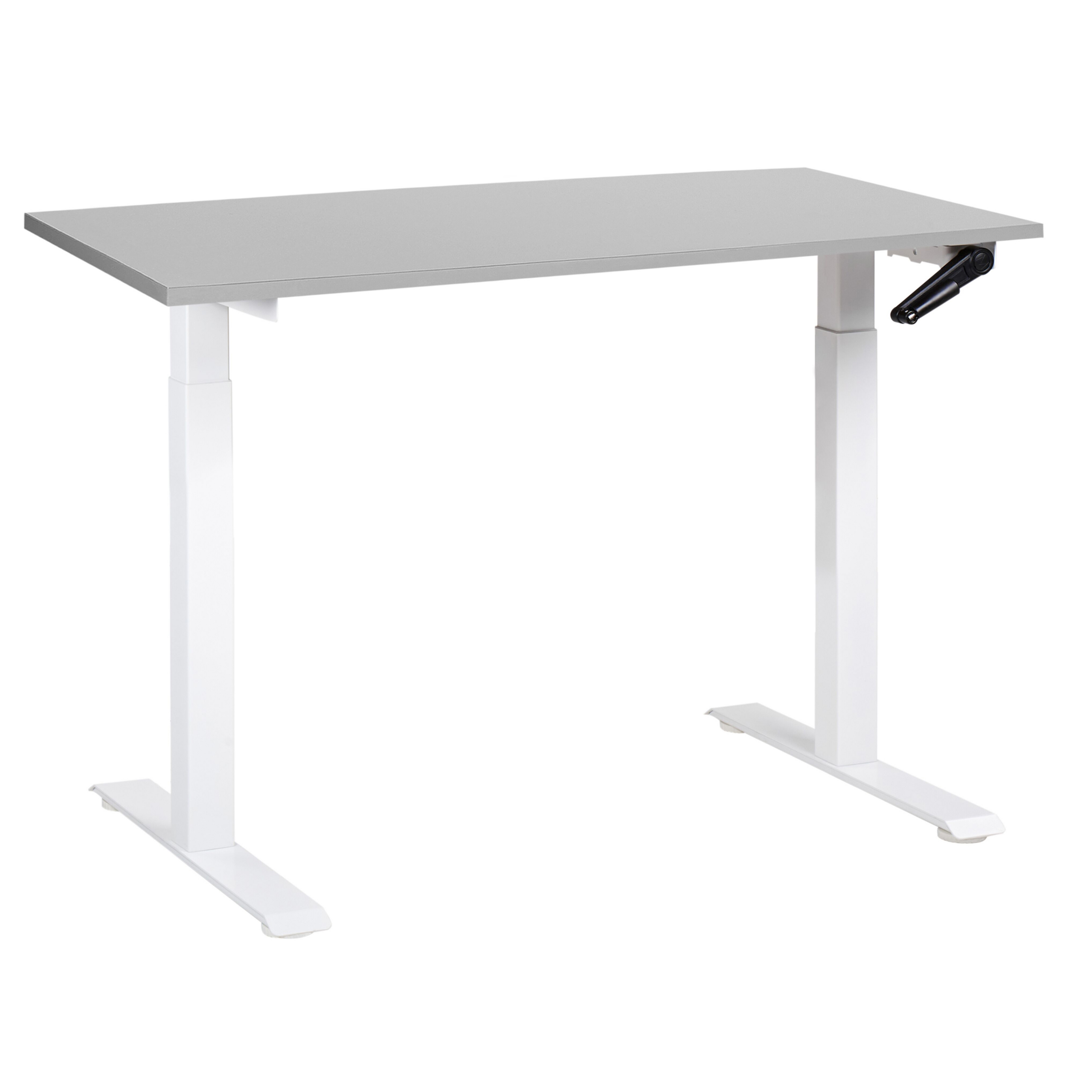 Manuellt höj- och sänkbart skrivbord DESTINES 120 cm 72 cm Grå/ Vit