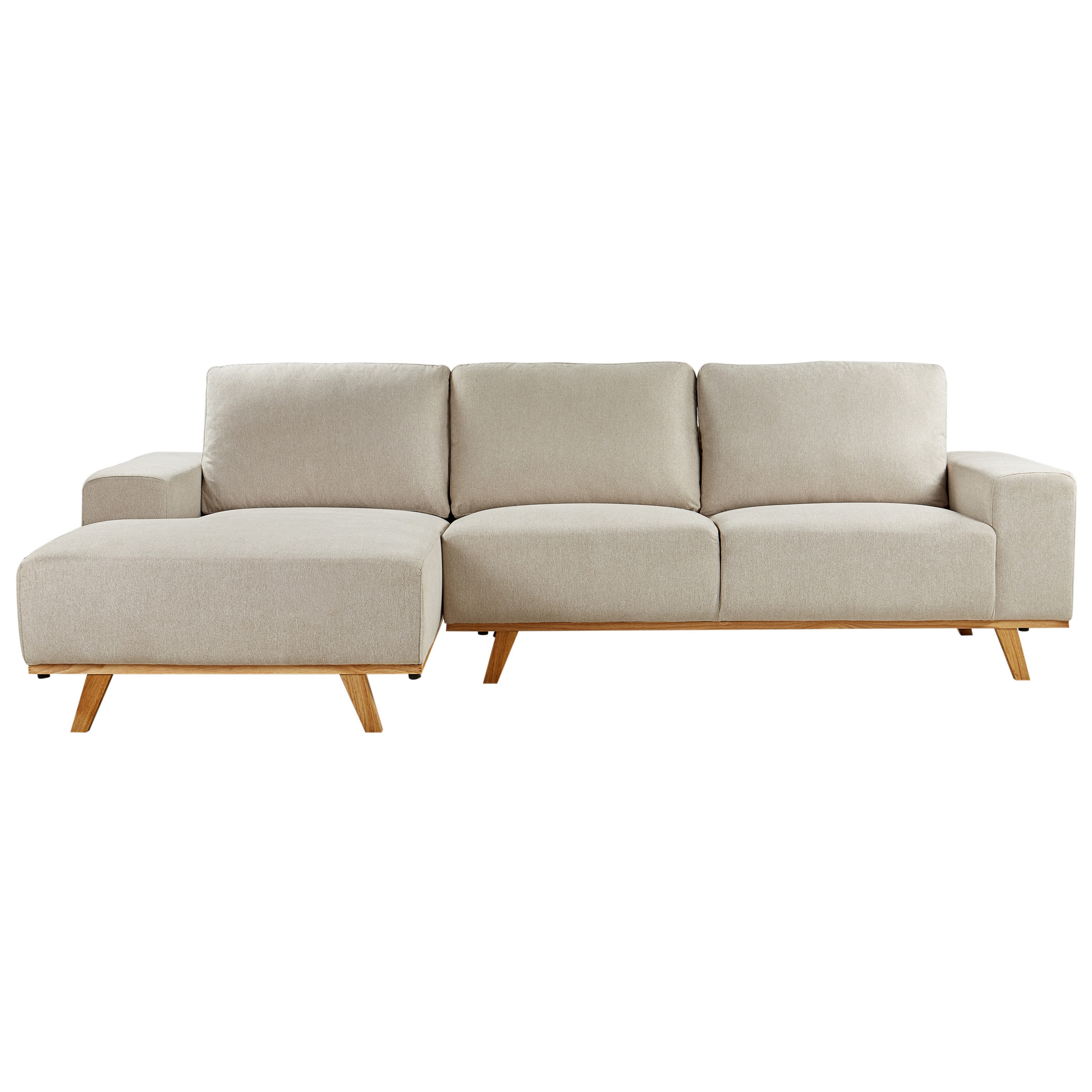 Hörnsoffa 3-sits NORA Ljusbeige Högervänd
