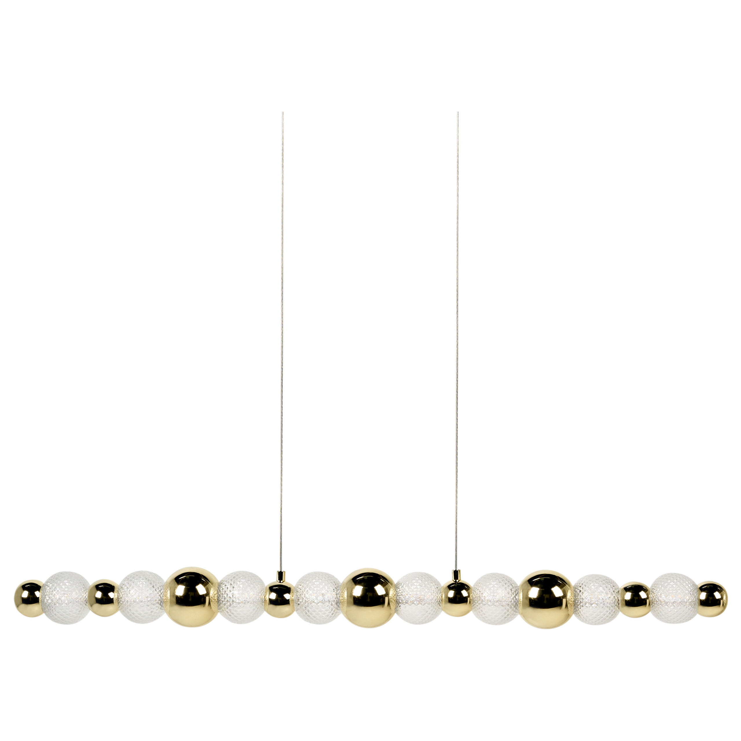 LED-pendellampa SORA Glas Guld
