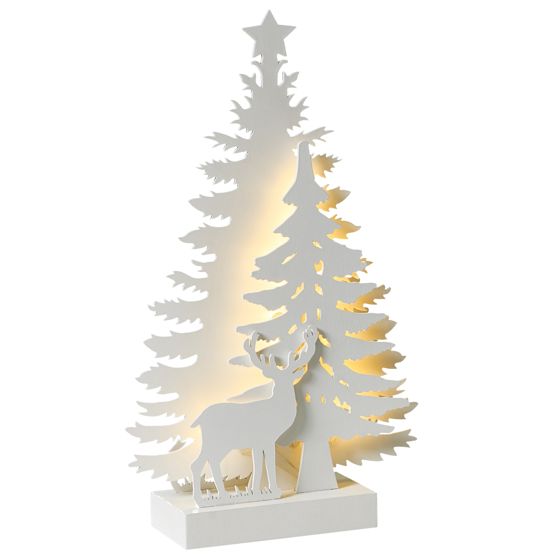 Julpynt LED FEMAN 36 cm Ren Julgran Vit