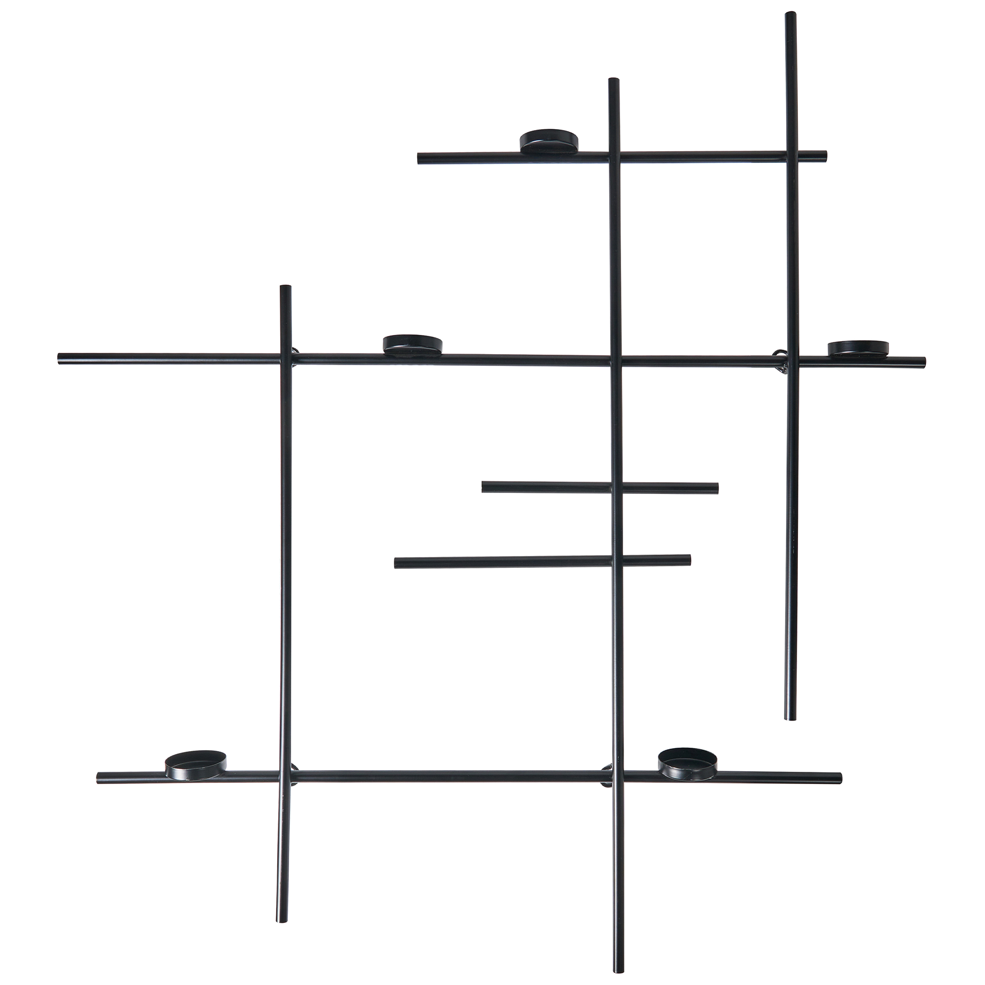 Väggljusstake PORTO 74 cm Svart