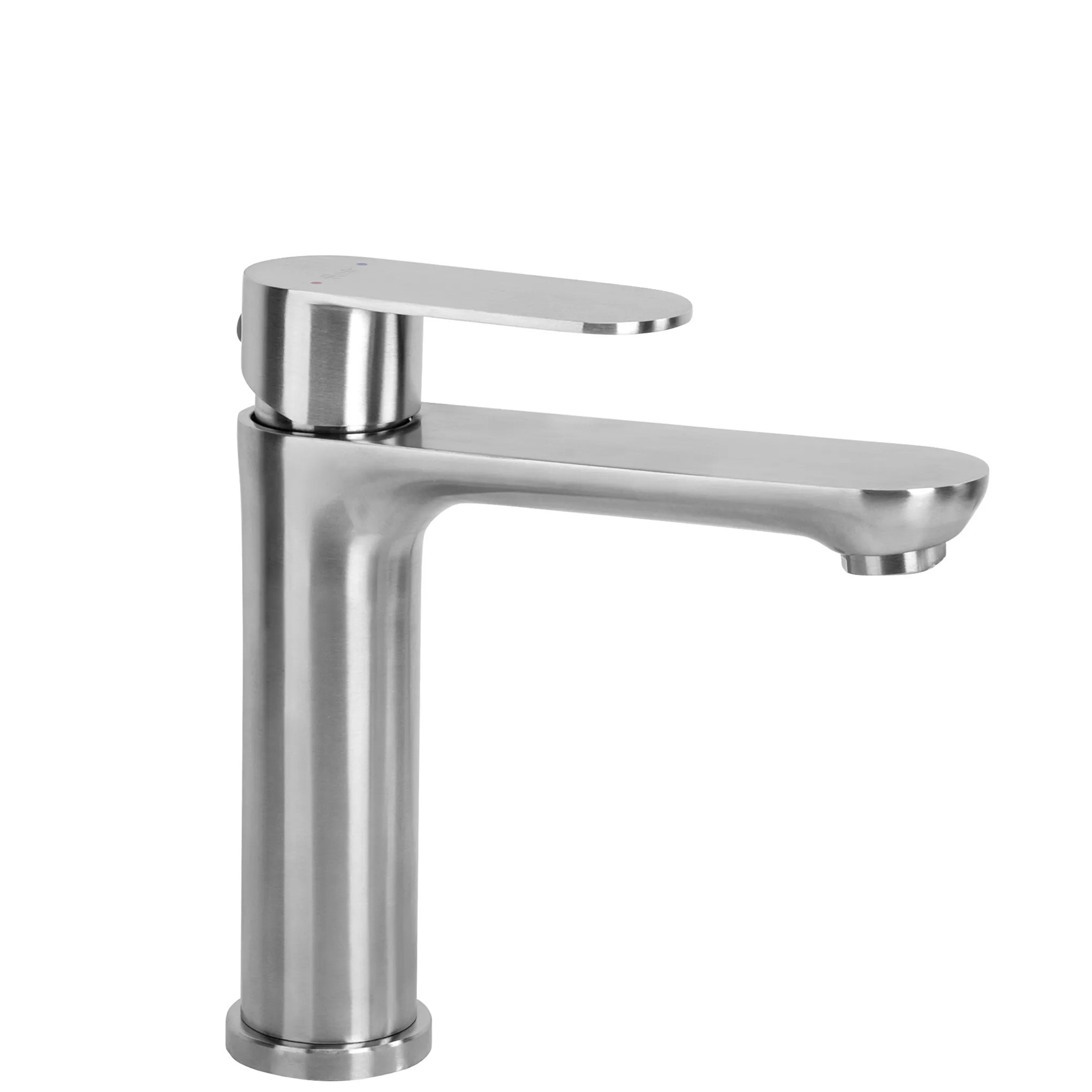 REA Tvättställsblandare Logan Låg Borstad Nickel, 11,5x20x18,5cm