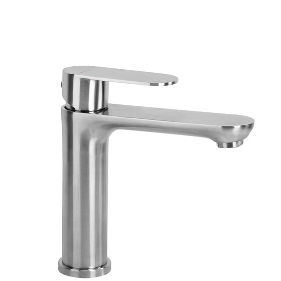 REA Tvättställsblandare Logan Låg Borstad Nickel, 11,5x20x18,5cm
