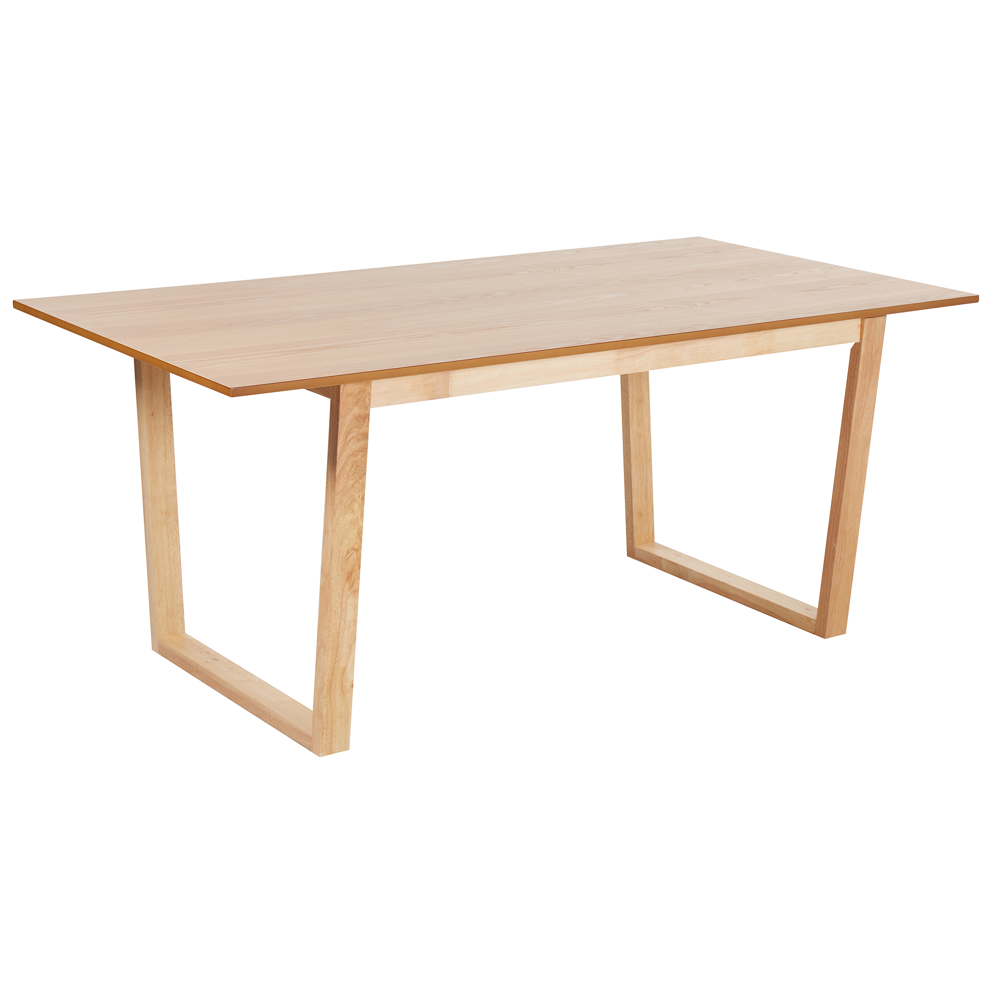Matbord CAMDEN Ljus askfanér 180 cm 95 cm