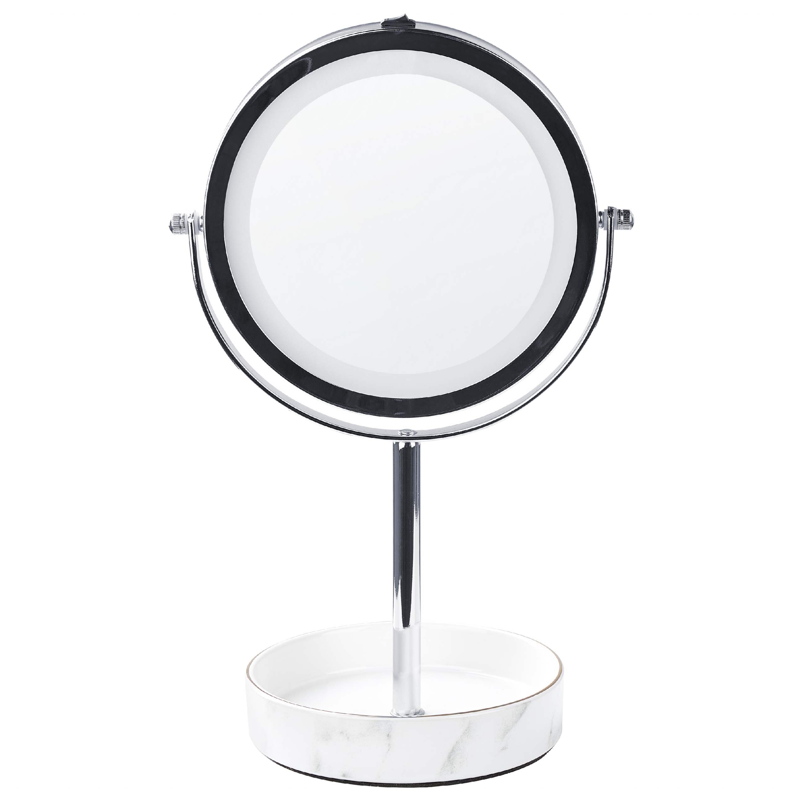 Sminkspegel LED SAVOIE Vit/ Silver
