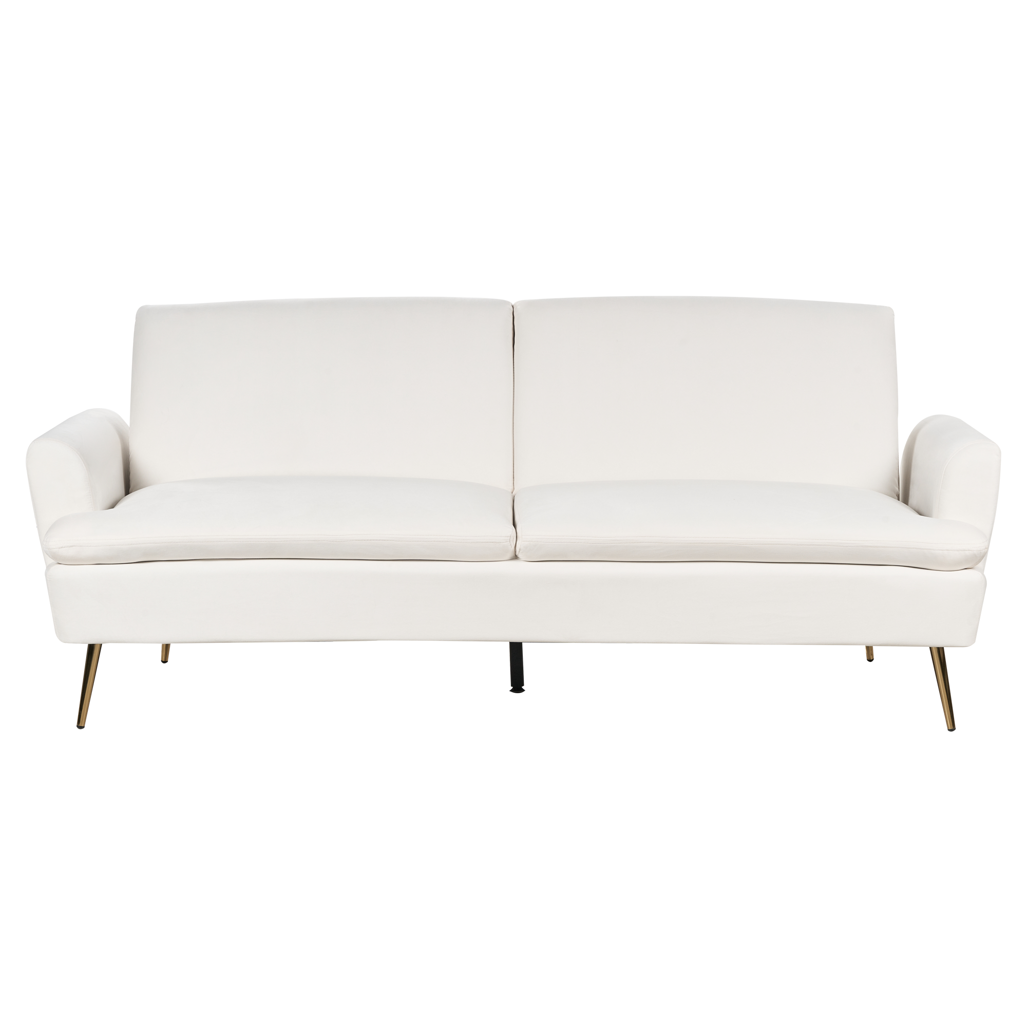Bäddsoffa 3-sits VETTRE Sammet Off-White