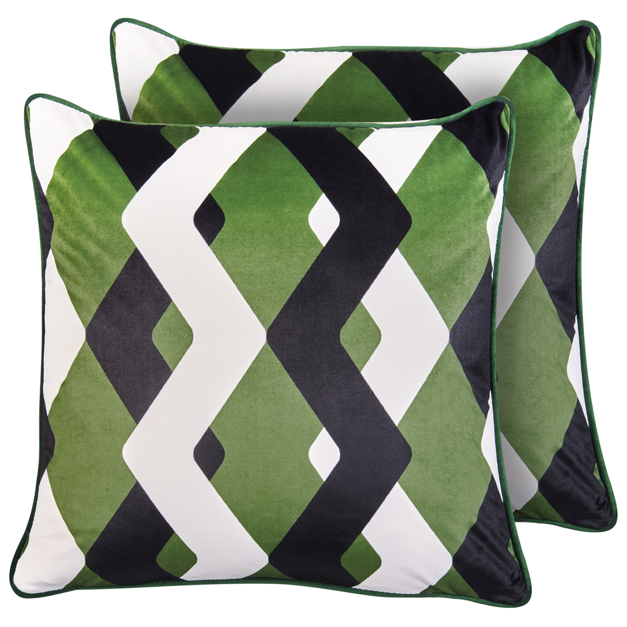 Set med 2 utomhusdynor SWAY Geometriskt tryck 45 x 45 cm Flerfärgad