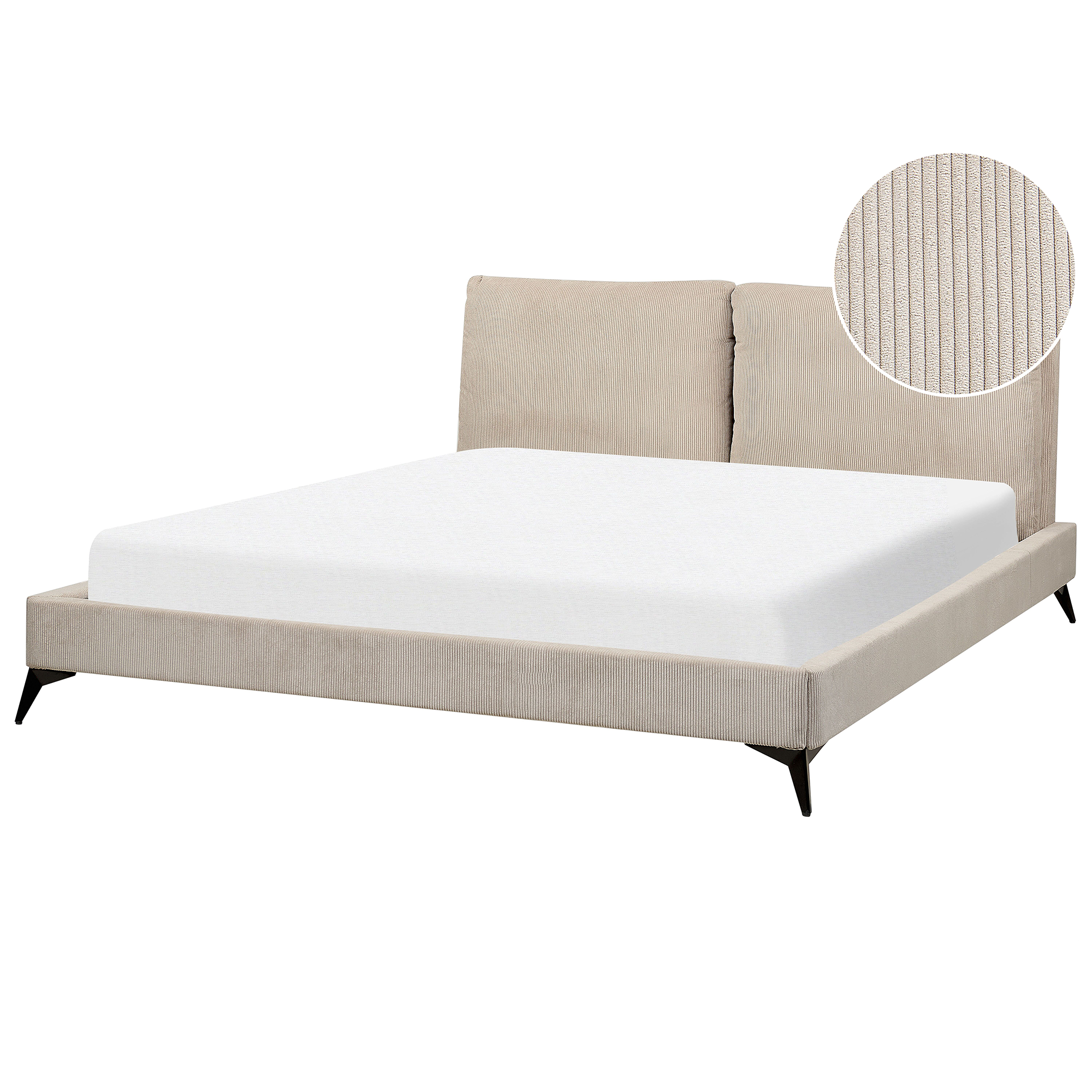 Säng med lamellram Manchester MELLE 180 x 200 cm Taupe