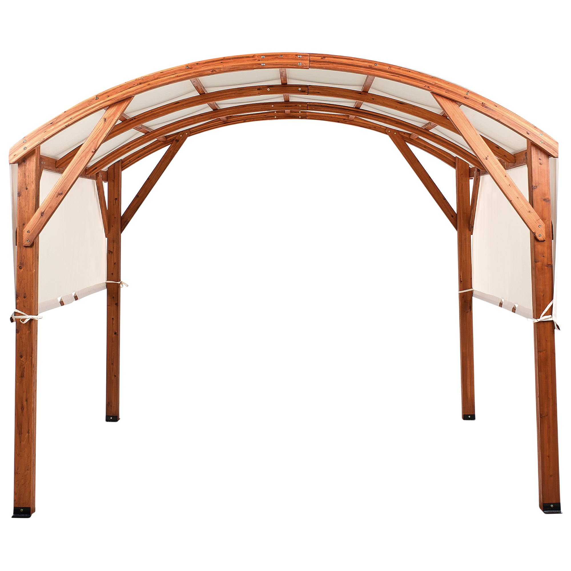 Paviljong SCOPELLO 303 cm 300 cm Granträ Brun/ Beige