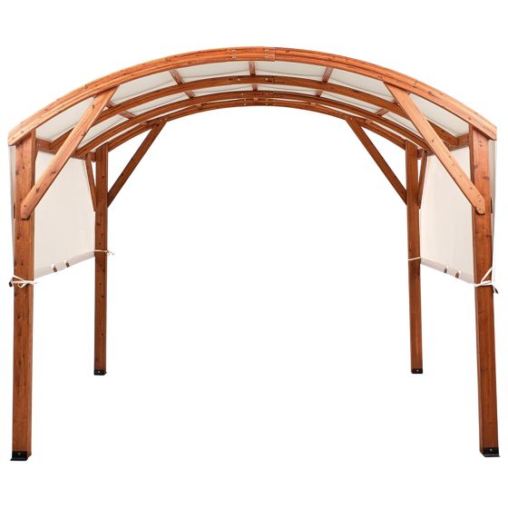 Paviljong SCOPELLO 303 cm 300 cm Granträ Brun/ Beige