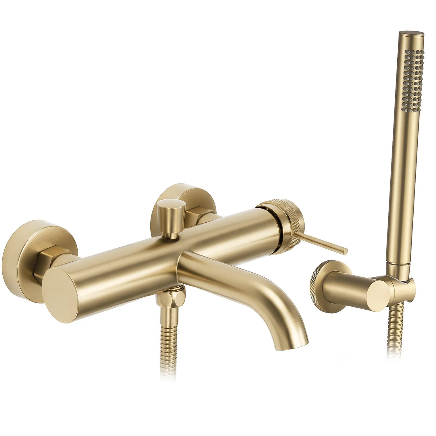 REA Badkarsblandare Lungo Grip Borstat Guld, 19x15x4,5cm