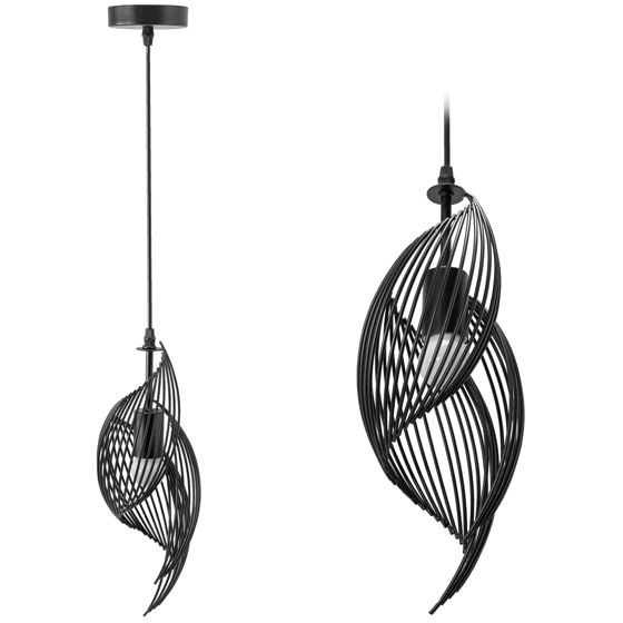TOOLIGHT hängande taklampa APP977-1CP Svart 105x13x65cm