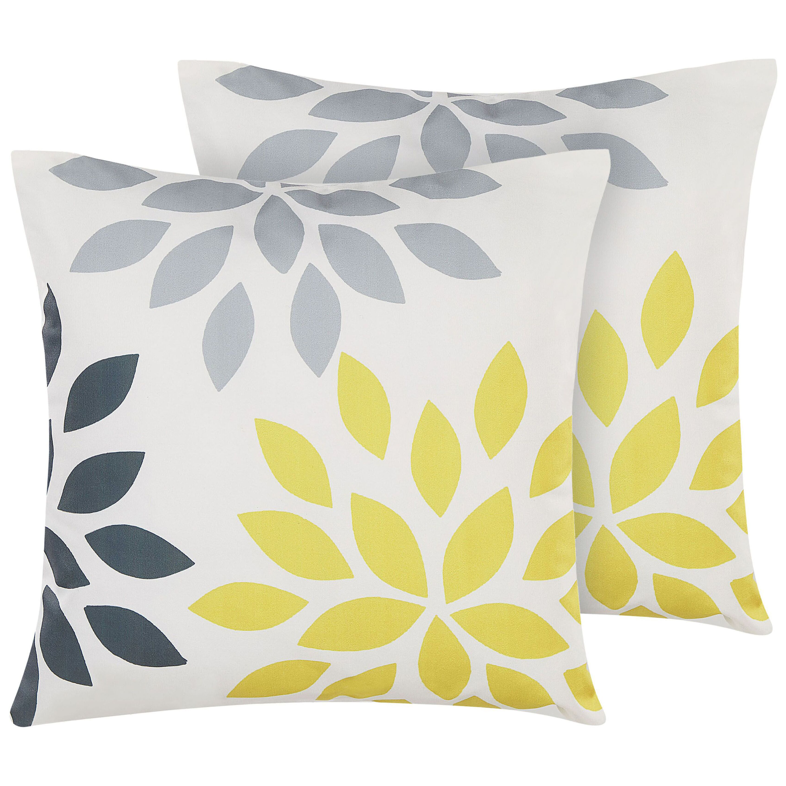 Set med 2 utomhusdynor RIALE Blommigt tryck 45 x 45 cm Flerfärgad