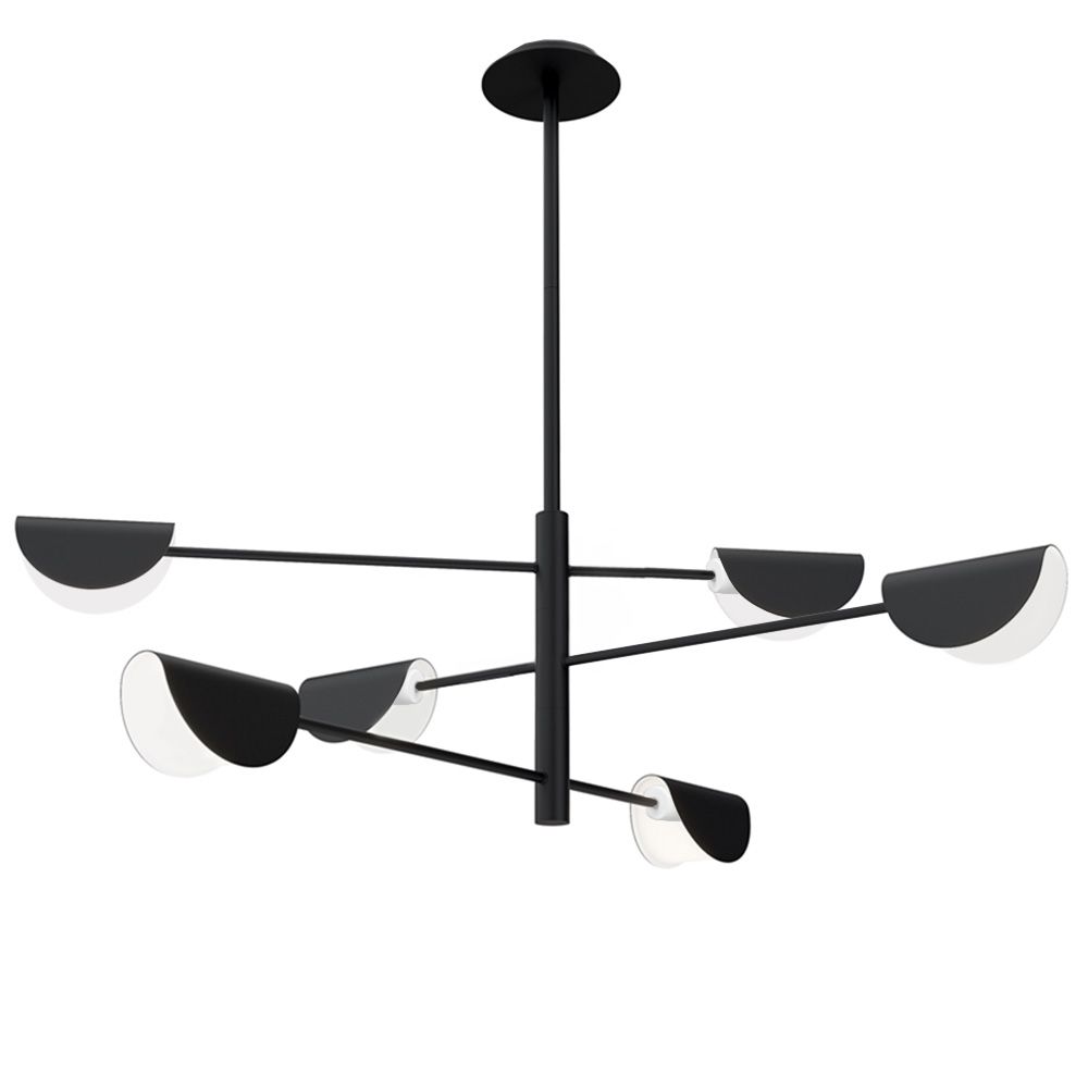 TOOLIGHT hängande taklampa APP1261-6CP Svart 18x50x18cm
