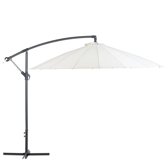 Frihängande parasoll 268 cm CALABRIA II Ljusbeige