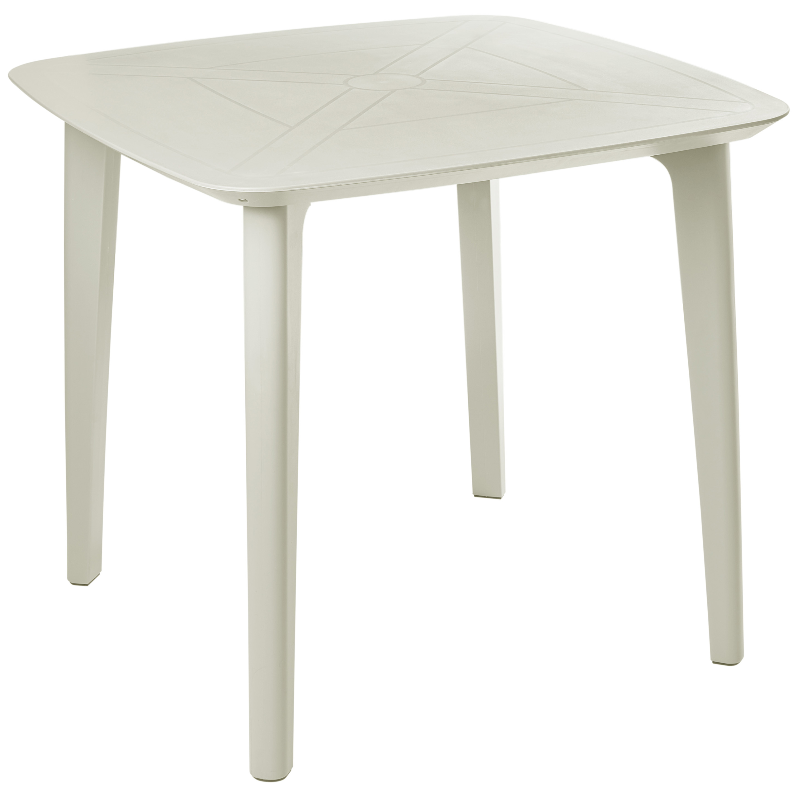 Trädgårdsmatbord SORICO 86 cm 86 cm Ljusbeige