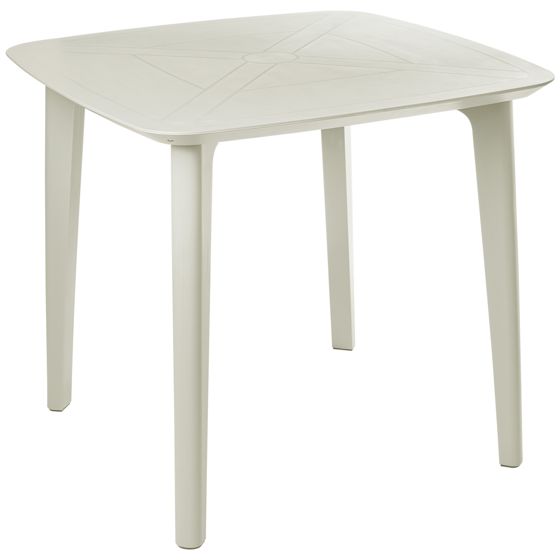 Trädgårdsmatbord SORICO 86 cm 86 cm Ljusbeige