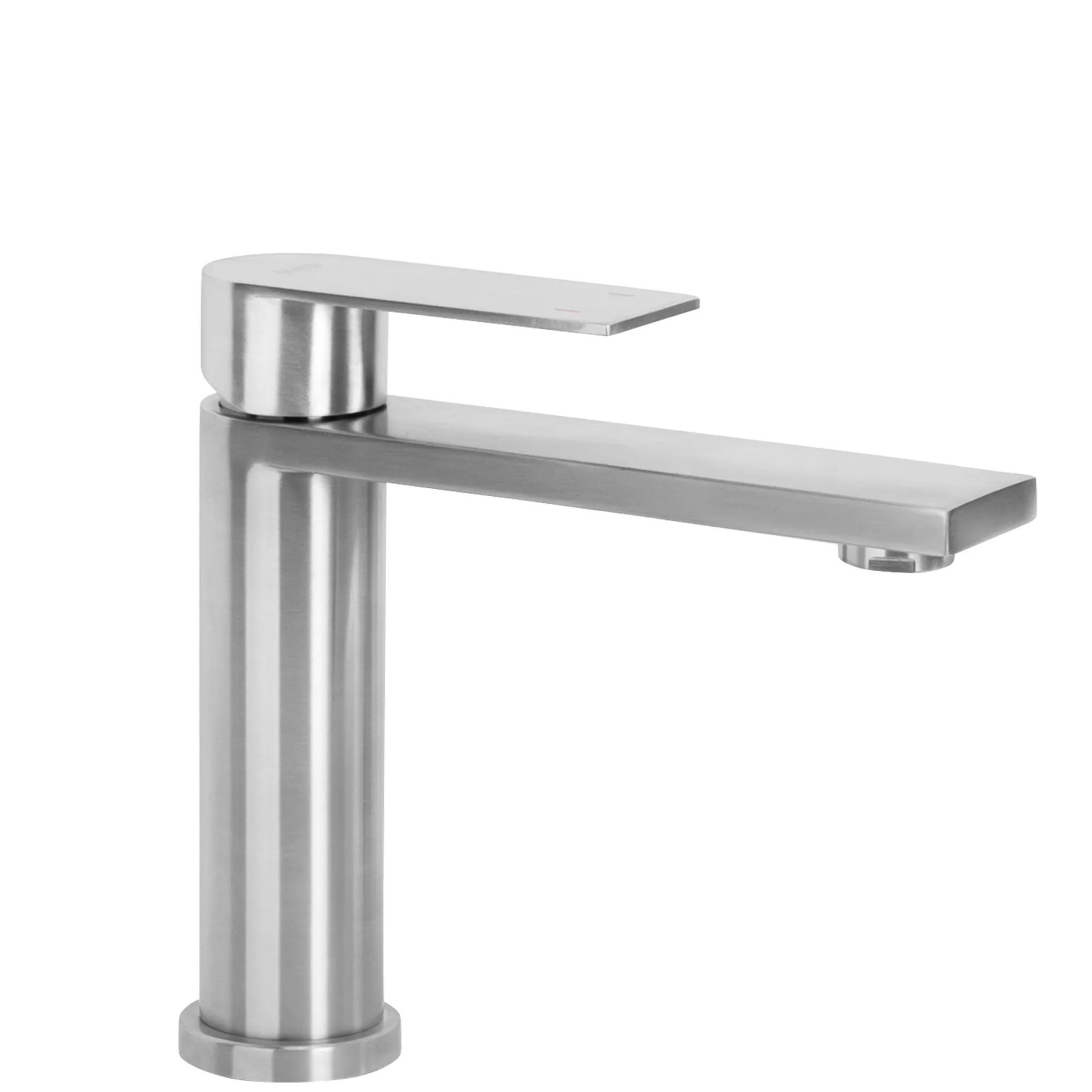 REA Tvättställsblandare Hunter Låg Borstad Nickel, 12,5x20x17,5cm