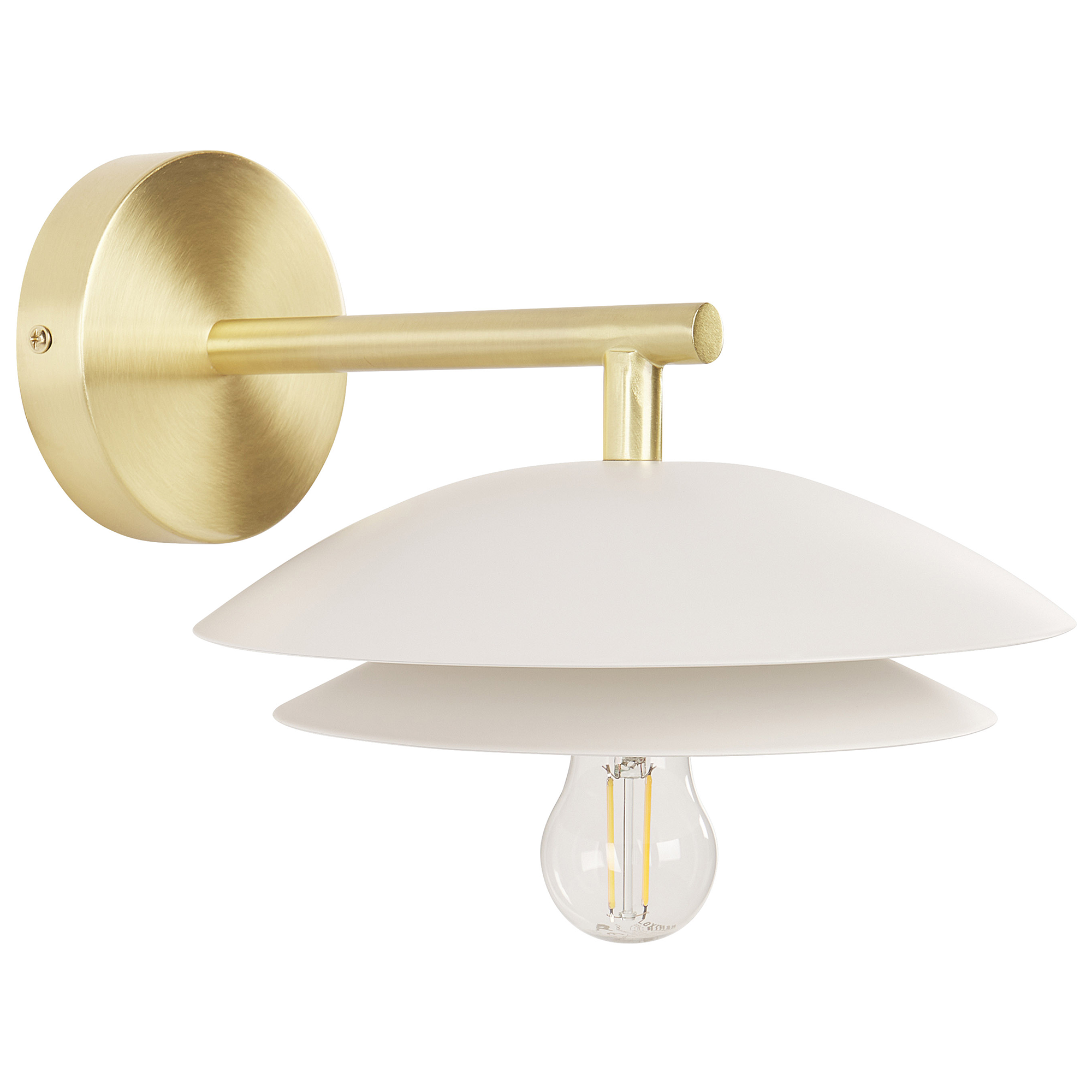 Vägglampa LASOLO Metall Vit