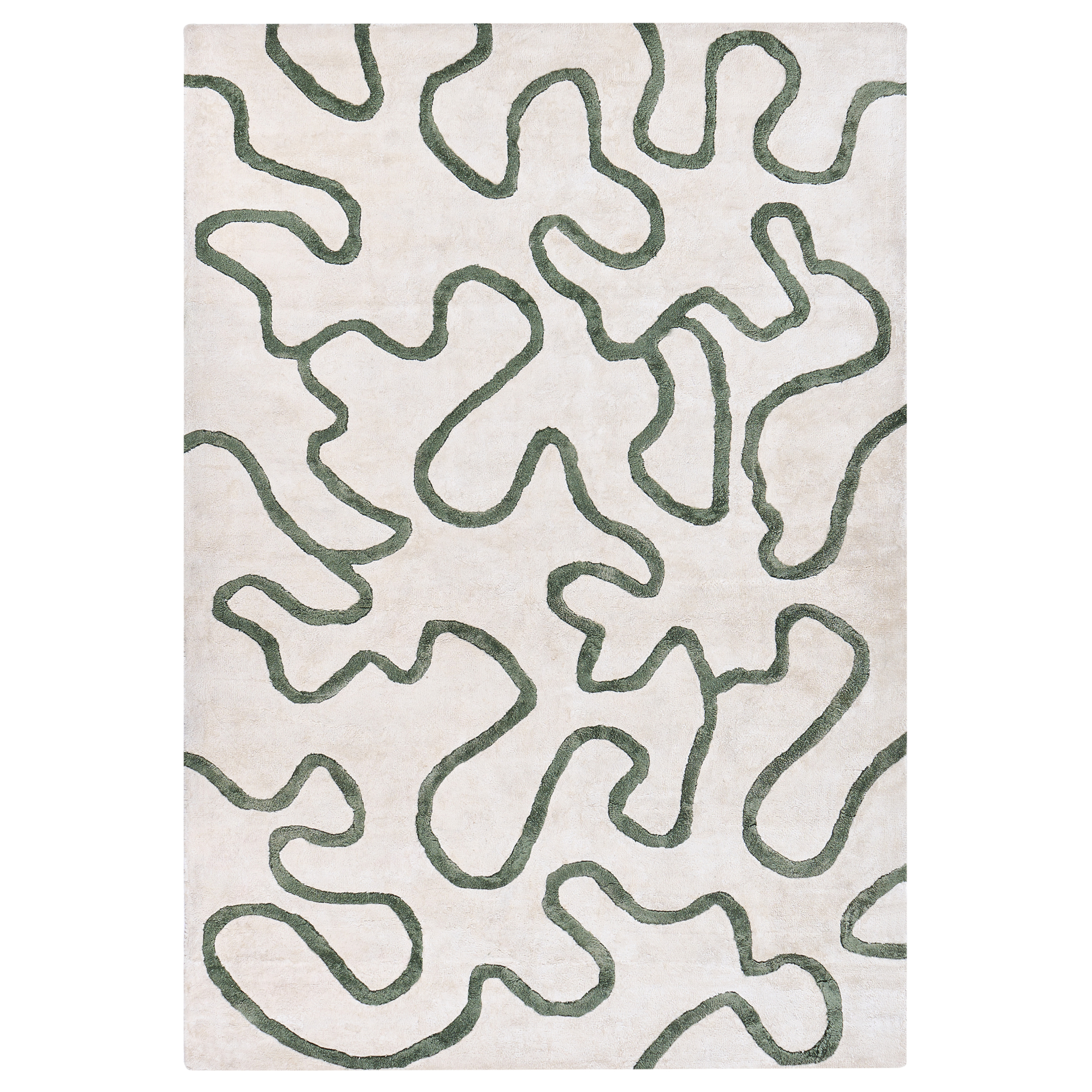 Matta KAPPAR Ljusbeige 160 x 230 cm Viskos