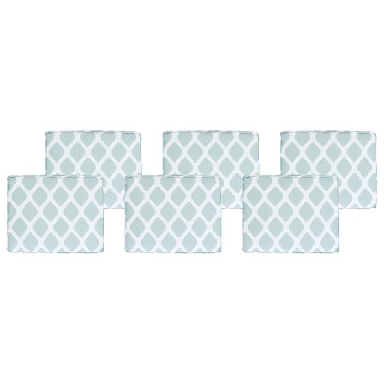 Set med 6 dynor för trädgårdsstol TOLVE 39 x 31 cm Mintgrön