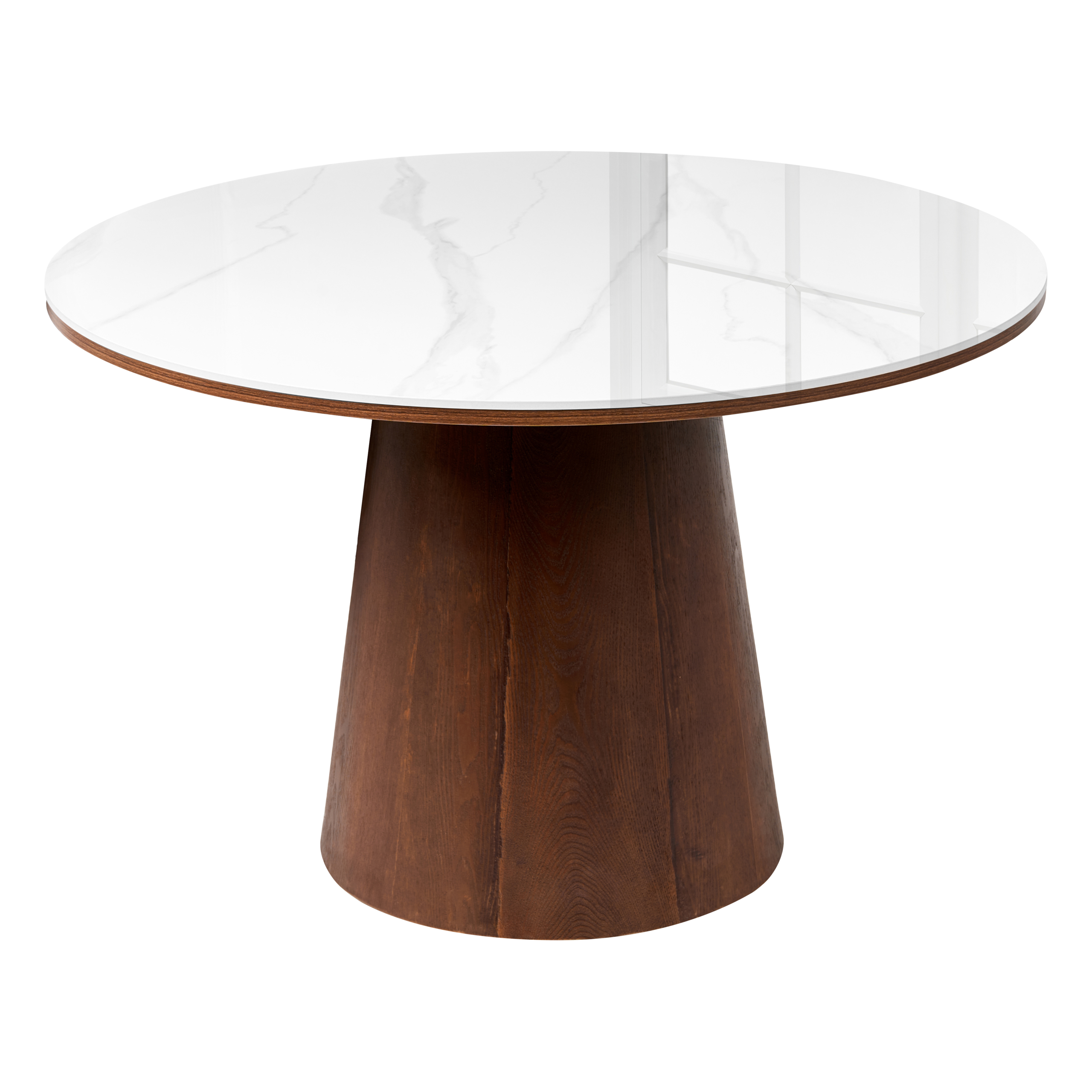 Matbord WYLIE Mörk askfanér 120 cm 120 cm