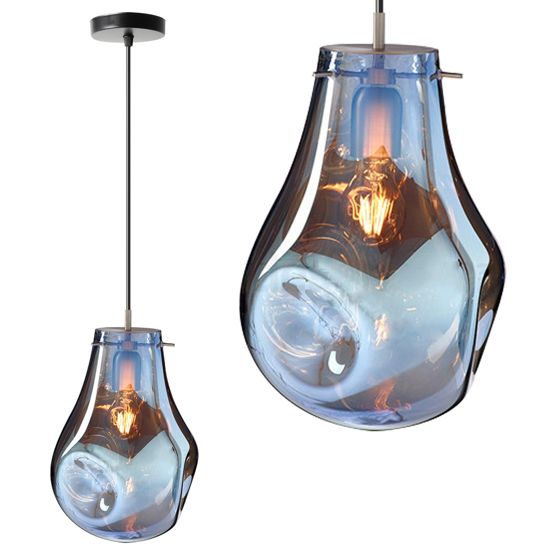 TOOLIGHT hängande taklampa APP327-1CP Blå 29x20,5x29cm