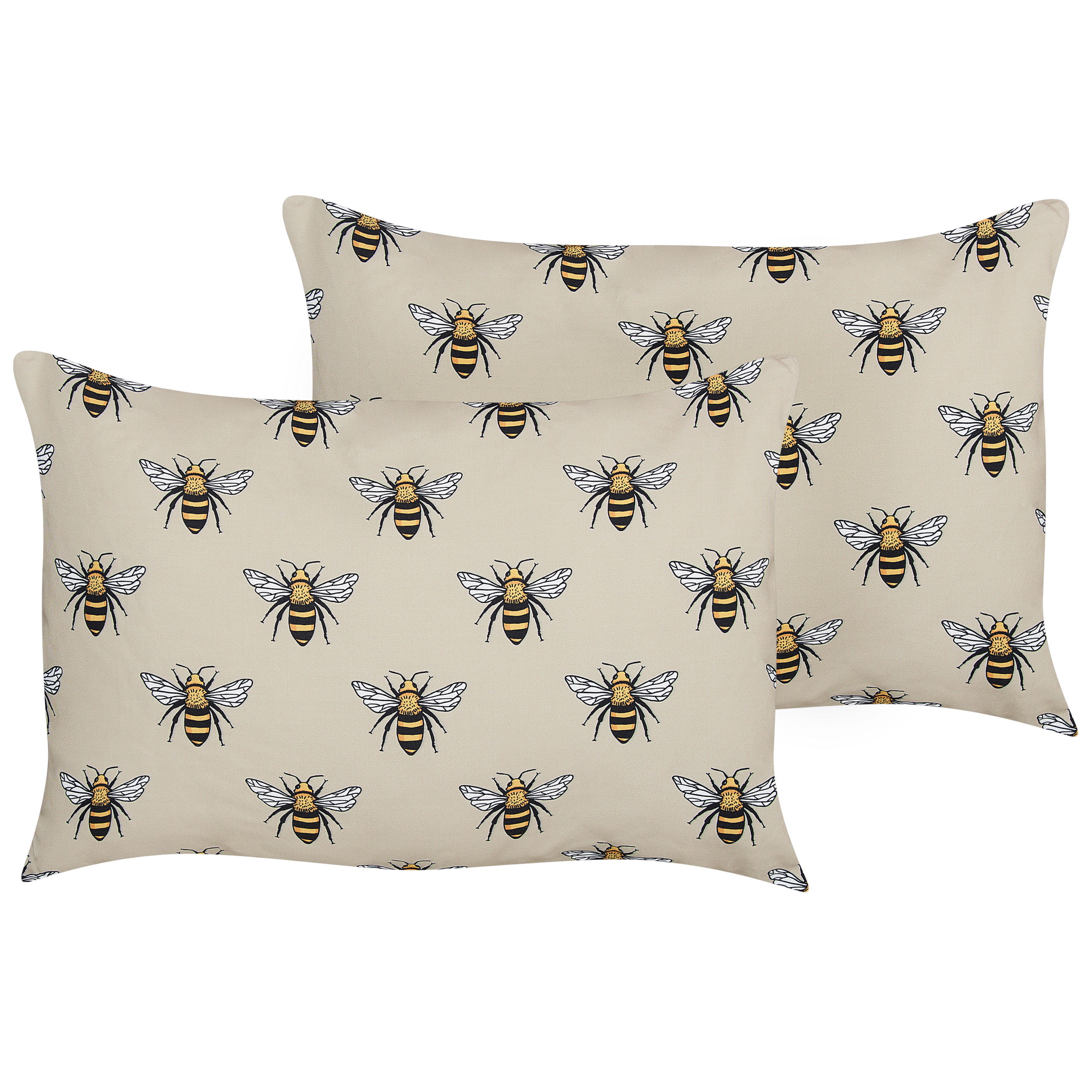 Set med 2 utomhusdynor CANNETO Djurtryck 40 x 60 cm Beige