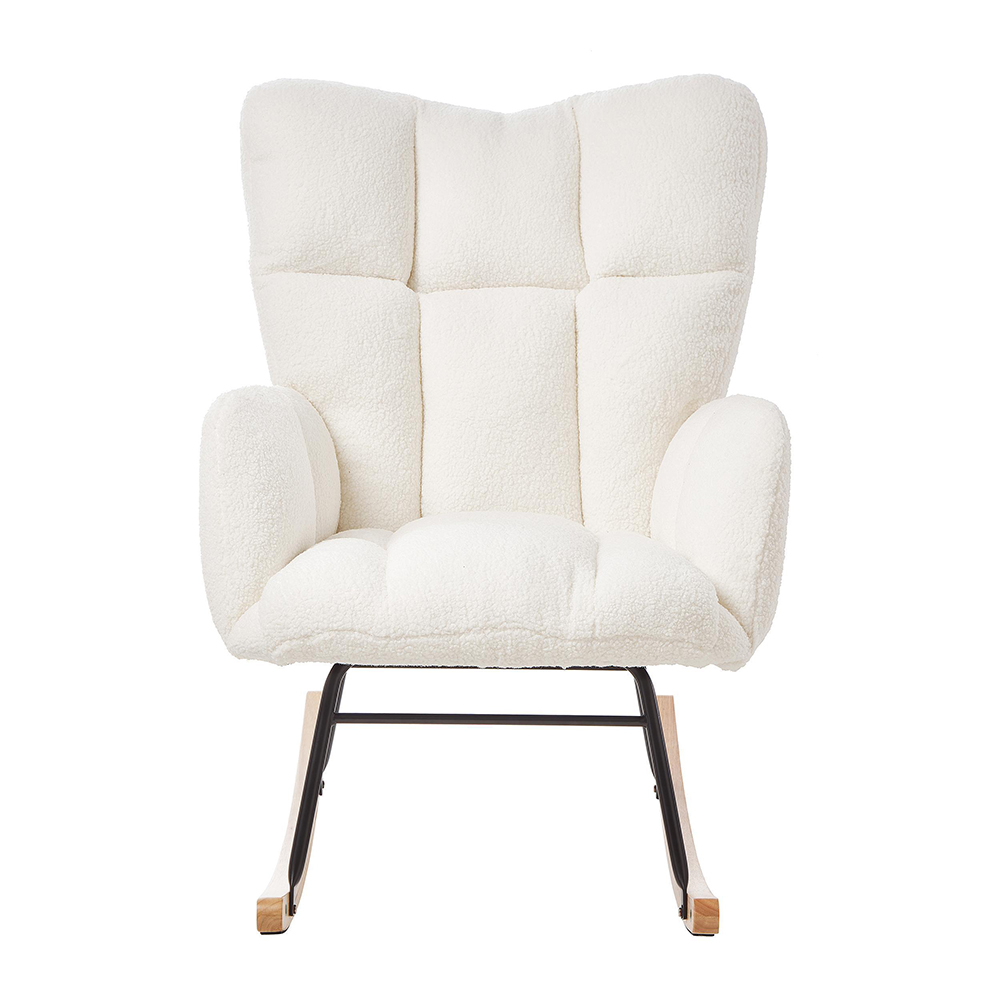 Gungstol 69×89×101 cm, nordisk design, vit