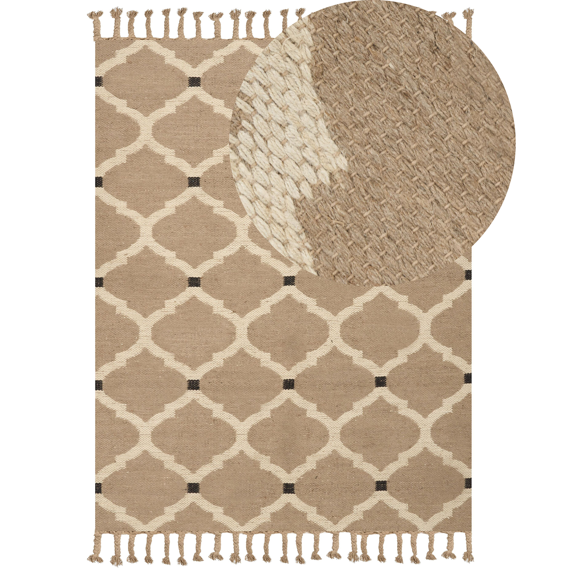 Matta ORENCIK Beige 160 x 230 cm Jute