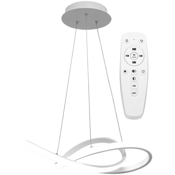 TOOLIGHT hängande taklampa APP392-CP LED Vit 9x44,5x90cm