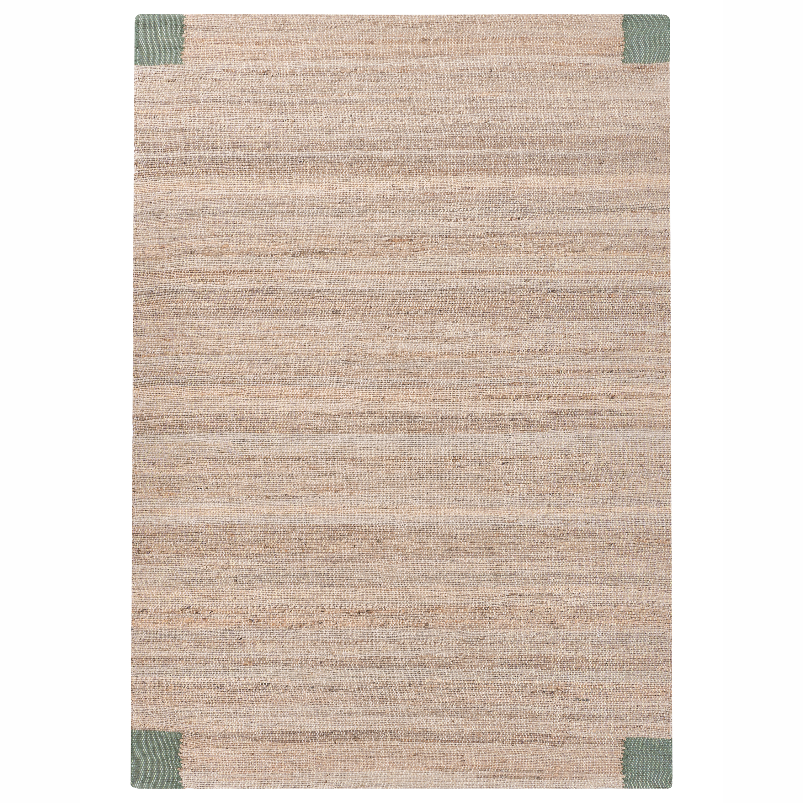 Matta AMRAVATI Beige/ Grön 160 x 230 cm Jute